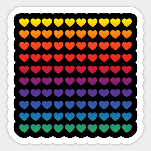 One Hundred Rainbow He Celebrate Peace Sticker